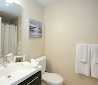 Bathroom Soaker Tub Fully Furnished Apartment Suite Midtown Toronto