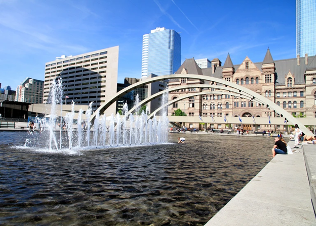 View of Nathan Philip Square, Toronto