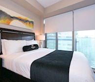Master Bedroom Queen Mattress Fully Furnished Apartment Suite Toronto