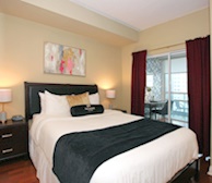 Bedroom Queen Mattress Fully Furnished Apartment Suite Toronto