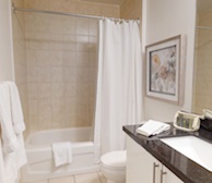 Master Bathroom 3 Piece Fully Furnished Apartment Suite Midtown Toronto