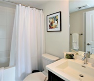 Bathroom Soaker Tub Fully Furnished Apartment Suite Scarborough