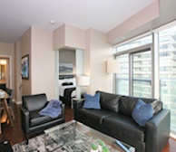 Living Room Free WiFi Fully Furnished Apartment Suite Toronto