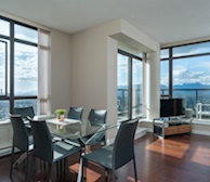 Dining Room Fully Furnished Condo Suite Burnaby