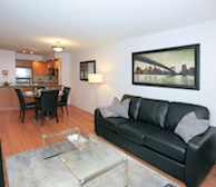 Living Room Free WiFi Fully Furnished Apartment Suite Markham