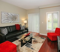 Living Room Free WiFi Fully Furnished Apartment Suite Markham