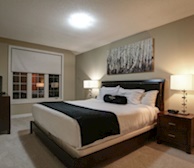 Master Bedroom King Mattress Fully Furnished Apartment Suite Oakville