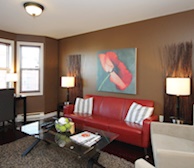 Living Room Free WiFi Fully Furnished Apartment Suite LeMarchant Road Town House St. John's, NL