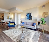 Living Room Free WiFi Fully Furnished Apartment Waterview Suite Halifax NS