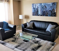 Living Room Free WiFi Fully Furnished Apartment Suite Mississauga