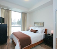 Master Bedroom Fully Furnished Apartment Suite Woodbridge Vaughan 210