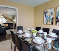 Dining Room Fully Furnished Apartment Suite Brampton