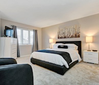 Master Bedroom Queen Mattress Fully Furnished Apartment Suite Ottawa