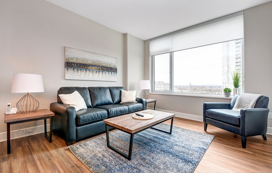 505 Living Room Free WiFi Fully Furnished Apartment Suite Ottawa