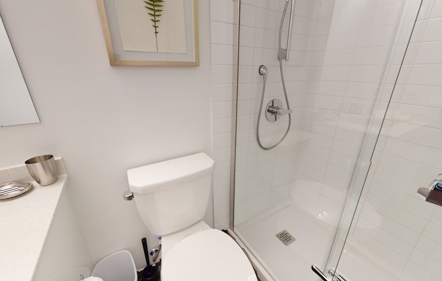 209 Master Bathroom Walk In Shower Fully Furnished Apartment Suite Ottawa