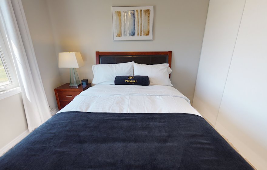 Fourth Bedroom Queen Mattress Fully Furnished Apartment Suite Barrhaven
