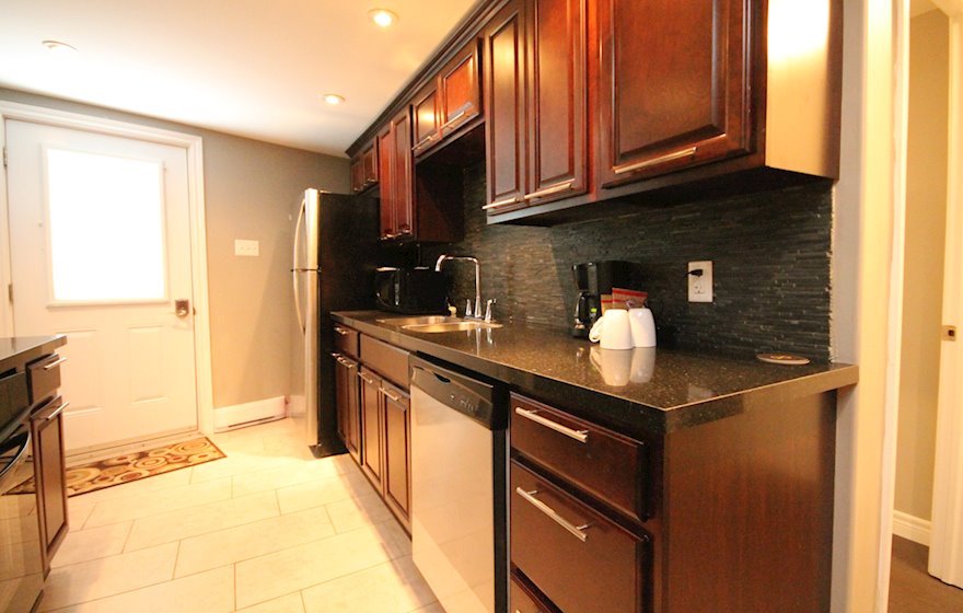 Kitchen Fully Equipped Five Appliances Stainless Steel Queens Road Residence St. John's, NL