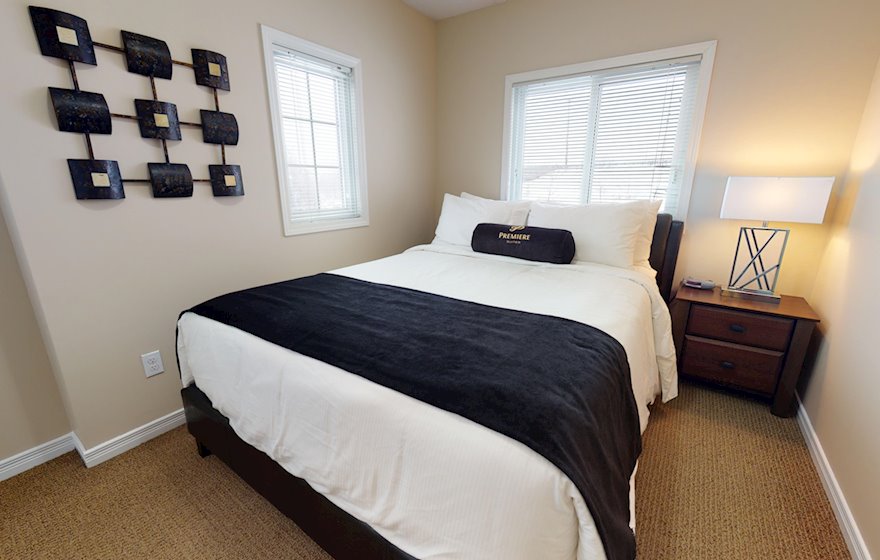 Second Bedroom Queen Mattress Fully Furnished Apartment Suite Kitchener