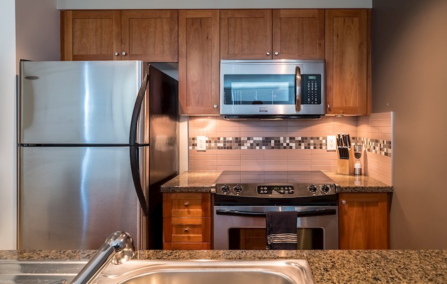 Kitchen Fully Equipped Furnished Apartment Corazon 508 Victoria