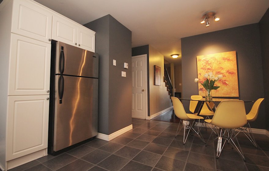 Kitchen Fully Equipped Five Appliances Stainless Steel LeMarchant Road Town House St. John's, NL