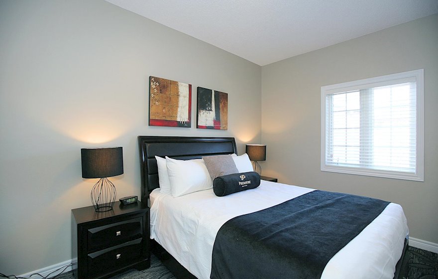 Master Bedroom Queen Mattress Fully Furnished Apartment Suite Kleinburg 12