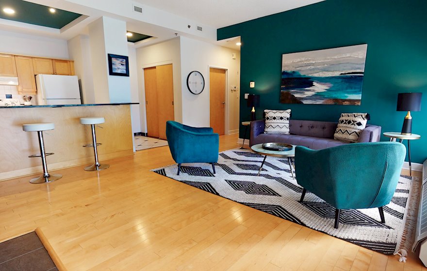 10 Living Room and Kitchen Fully Furnished Five Applicances Suite Bishop's Landing Halifax NS