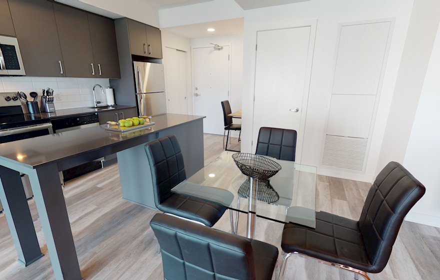 902 - Dining Room Fully Furnished Apartment Suite Ottawa