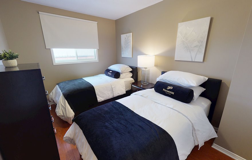 Third Bedroom Twin Mattresses Fully Furnished Apartment Suite Orleans