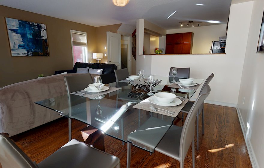 Dining Room Fully Furnished Apartment Suite Ottawa