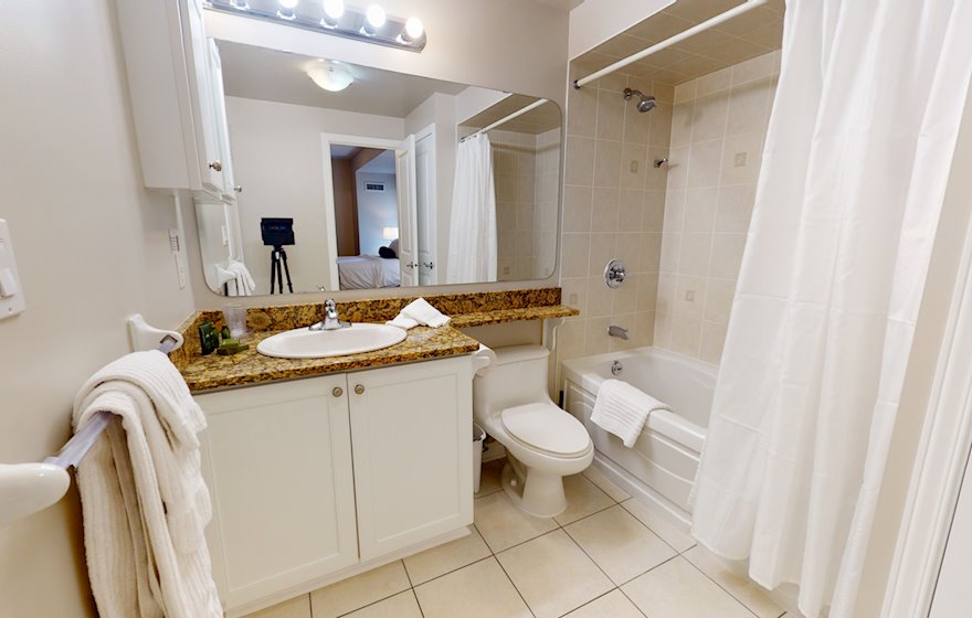 Bathroom Soaker Tub Fully Furnished Apartment Suite Ottawa