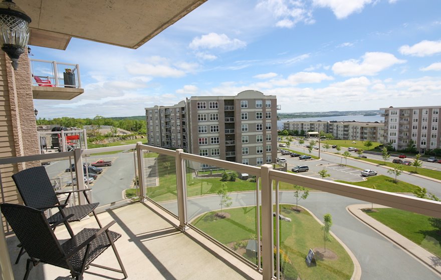 12 Balcony with beautiful view of the Bedford Basin Short-Term Rental Apartments Bedford