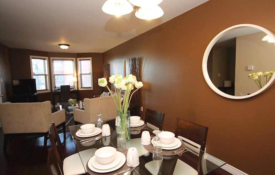 Dining Room Fully Furnished Apartment Suite LeMarchant Road Town House St. John's, NL
