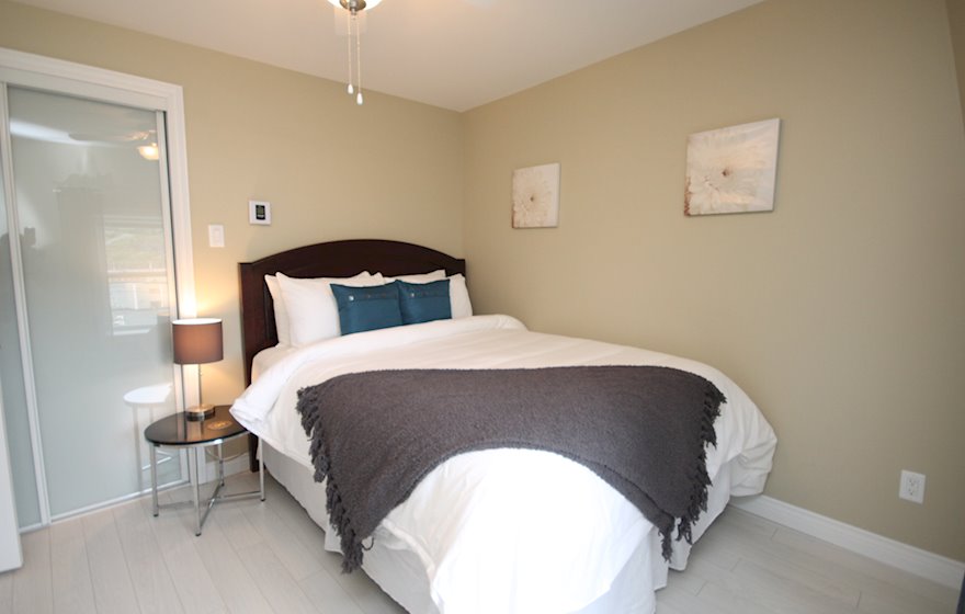 Master Bedroom Fully Furnished Apartment Suite Queens Road Residence St. John's, NL