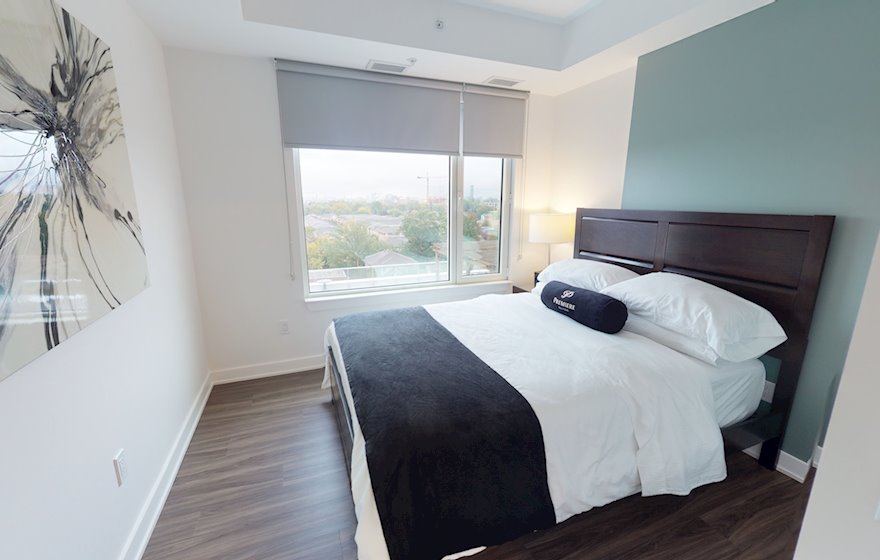 804 - Second Bedroom Queen Mattress Fully Furnished Apartment Suite Ottawa
