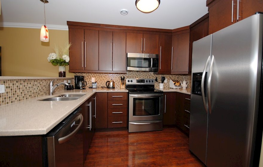 Kitchen Fully Equipped Five Appliances Stainless Steel Fully Furnished Suite St. John's,NL