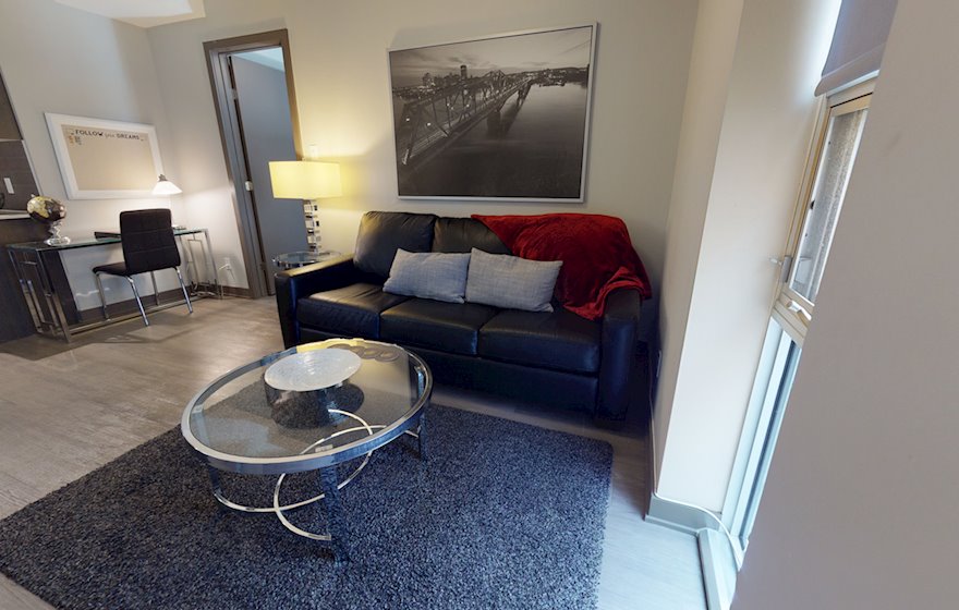 1006 Living Room Free WiFi Fully Furnished Apartment Suite Ottawa