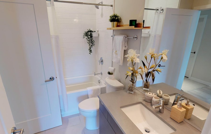 Master Bathroom Soaker Tub Fully Furnished Apartment Suite Dartmouth NS