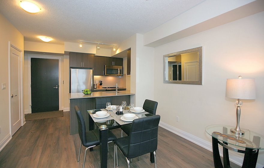 Dining Room Fully Furnished Apartment Suite North York