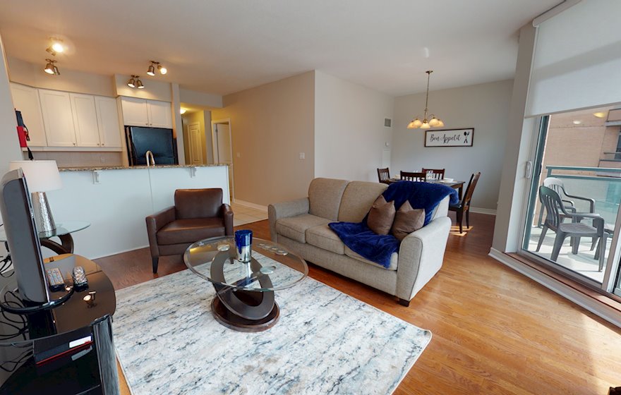 1606 Living Room Free WiFi Fully Furnished Apartment Suite Ottawa
