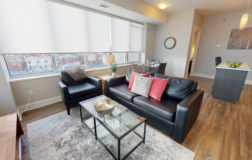 316 Living Room Free WiFi Fully Furnished Apartment Suite Ottawa