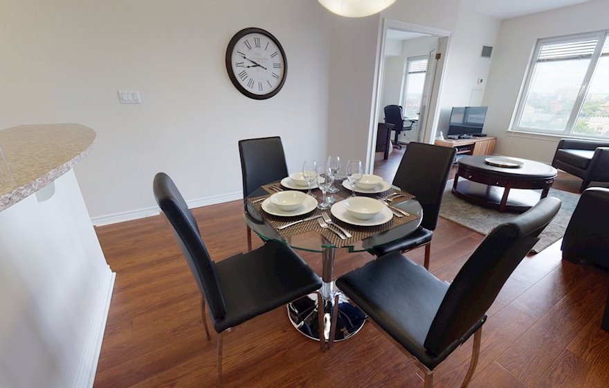 1405 - Dining Room Fully Furnished Apartment Suite Ottawa
