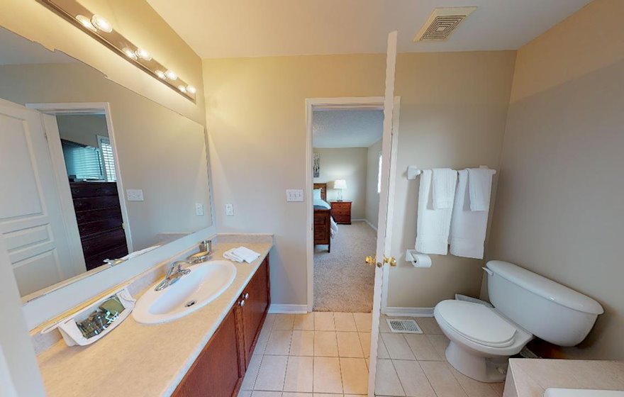 Master Bathroom Walk In Shower Fully Furnished Apartment Suite Oakville