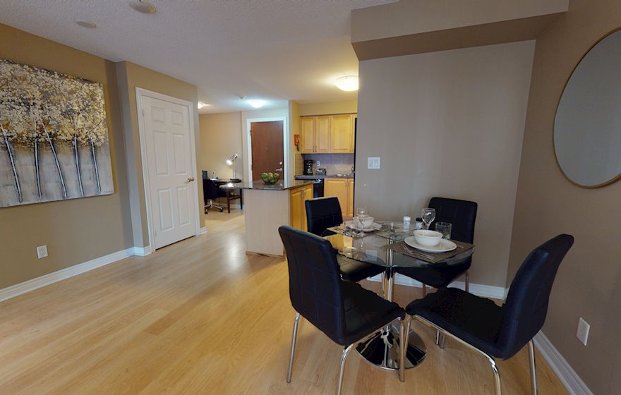 Dining Room Fully Furnished Apartment Suite Mississauga
