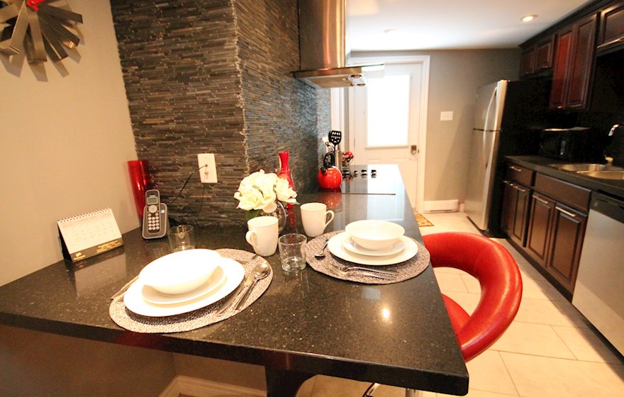 Dining Room Fully Furnished Apartment Suite Queen Road Residence St. John's, NL