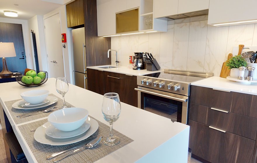 Kitchen Fully Equipped Five Appliances Stainless Steel Downtown Toronto